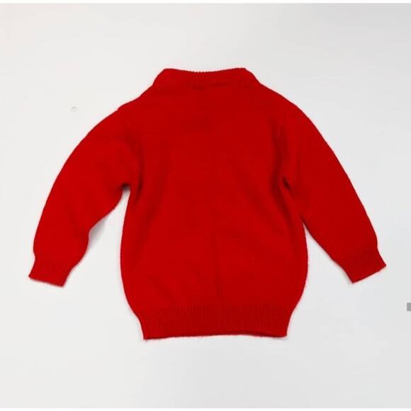 Vintage Piggy Bank Red Bow Sweater Sz 12-18m - Picture 2 of 3